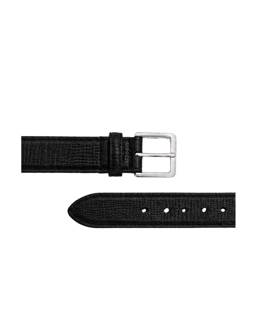 MARCÉLA LONDON Black Hyra Croc Belt