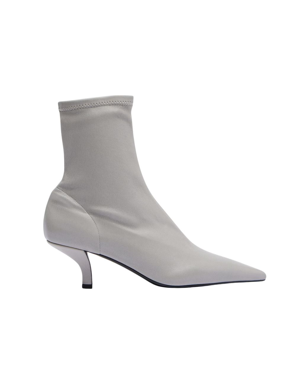 Totême Gray Stretch Ankle Boot
