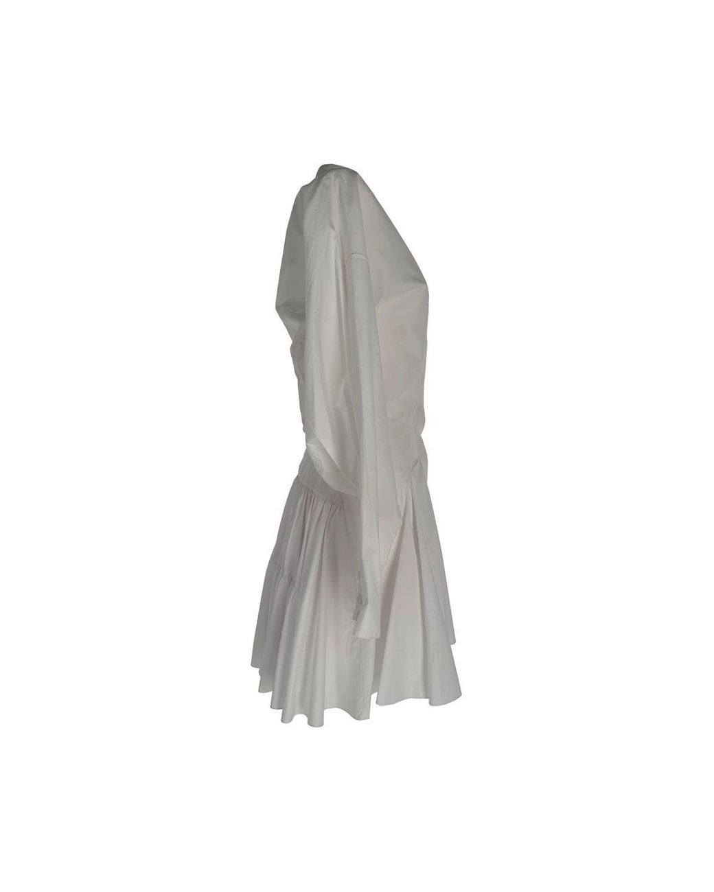 Alaïa Gray Longsleeve A-Line Mini Dress