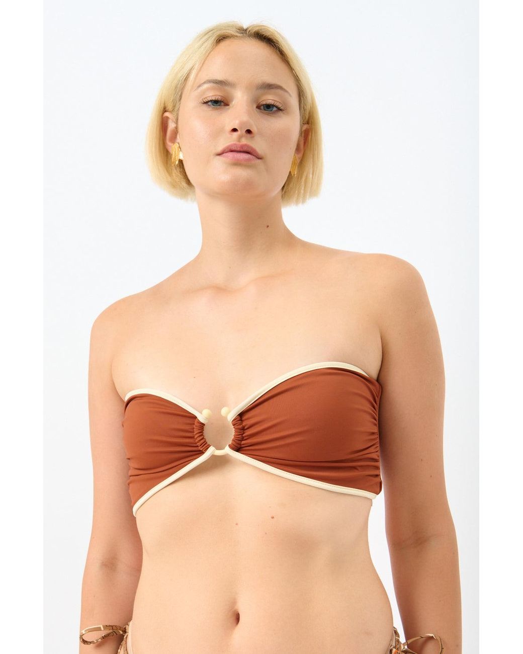 Johanna Ortiz Orange Intense Colorings Bikini Top