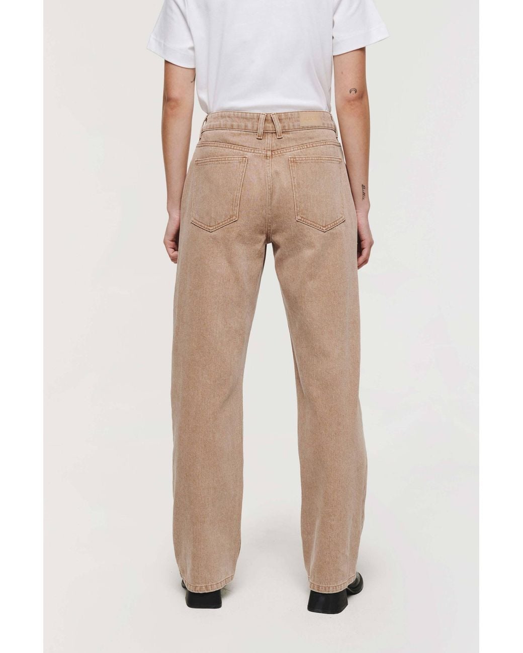 ALIGNE White Long Straight Leg Jeans