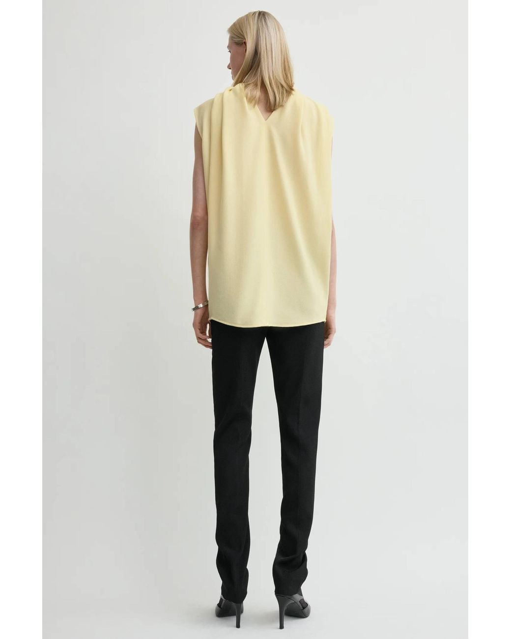 Totême Natural Cocoon Cape Blouse