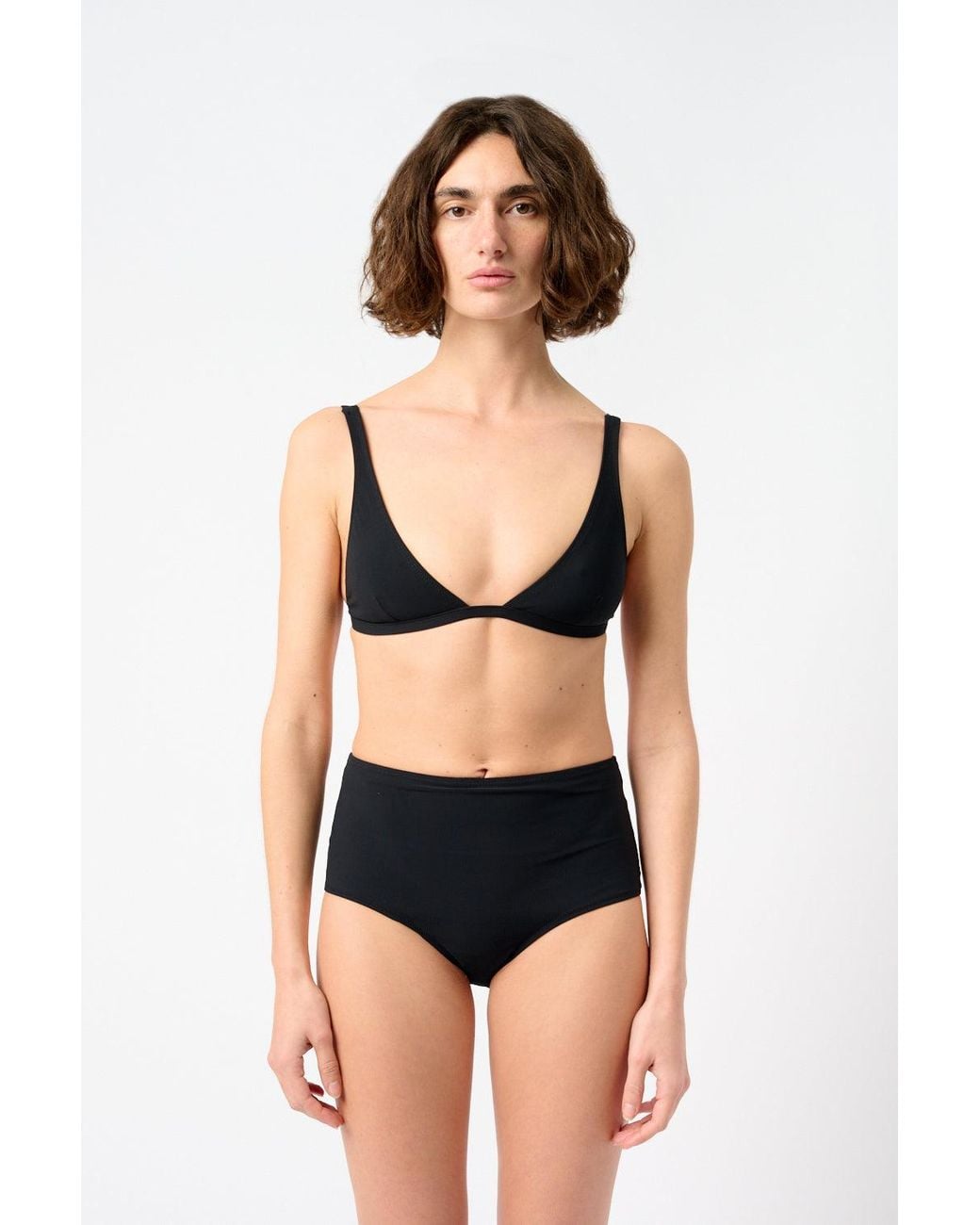 Totême Black Triangle Bikini Top