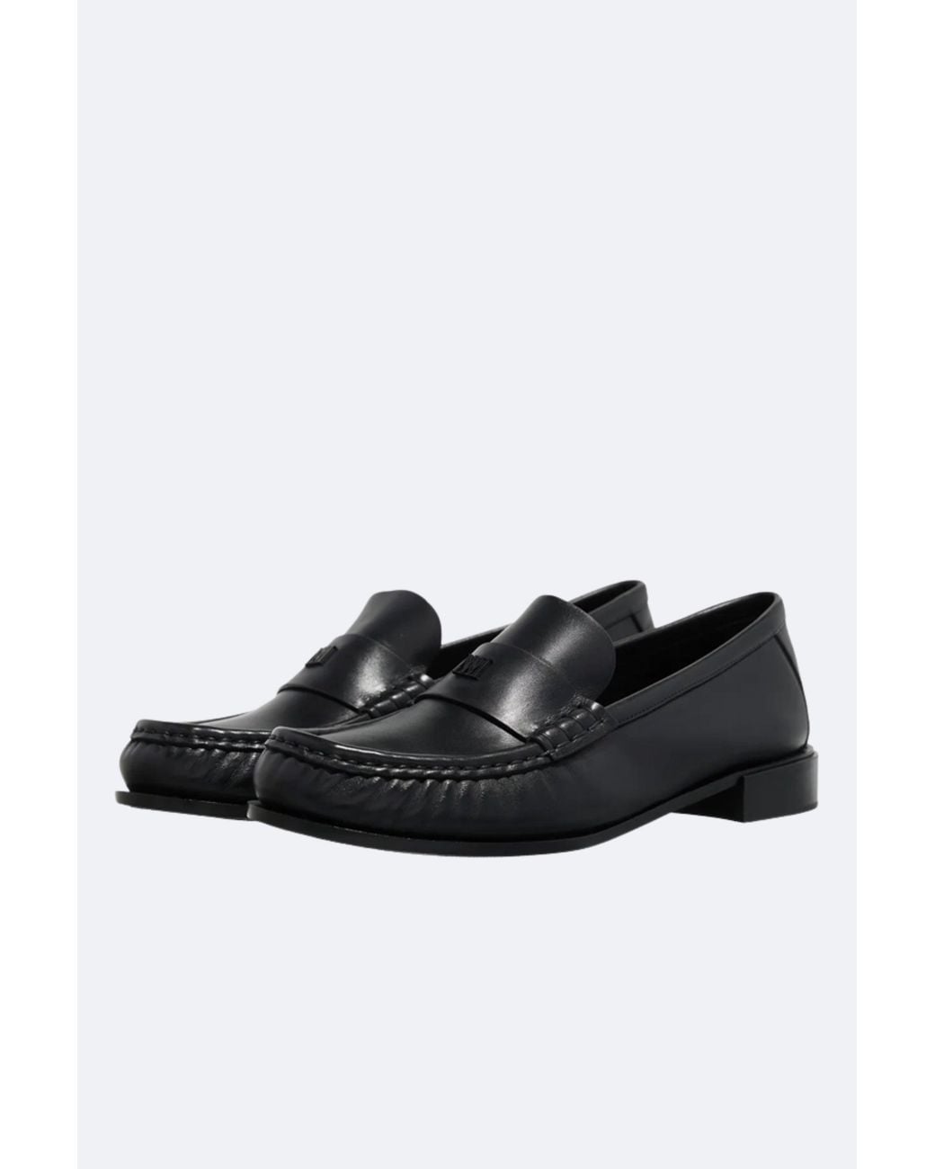 Max Mara Black Mm Loafers