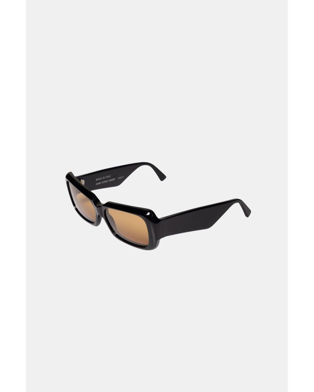 Phoebe Philo Black Score Rectangular Sunglasses