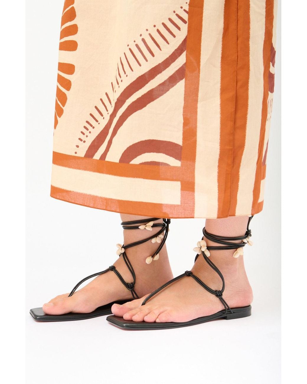 Johanna Ortiz White Amazonia Peruana Sandals
