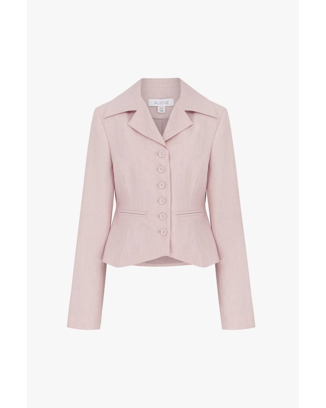 ALIGNE Pink Sophia Fitted Blazer