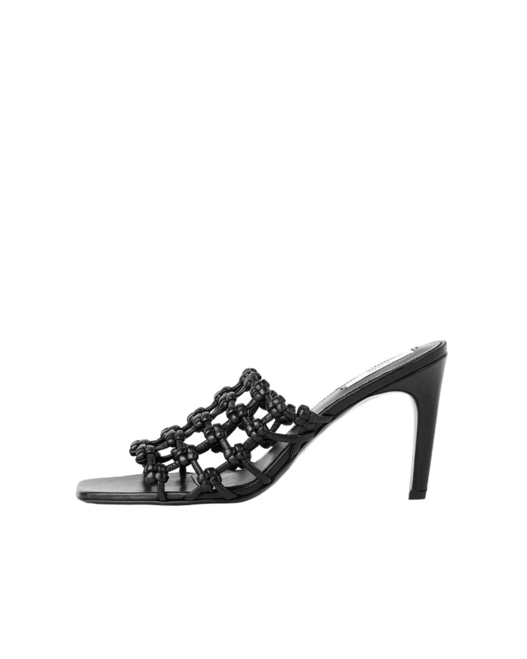 Totême White 85 Braided Sandal Leather