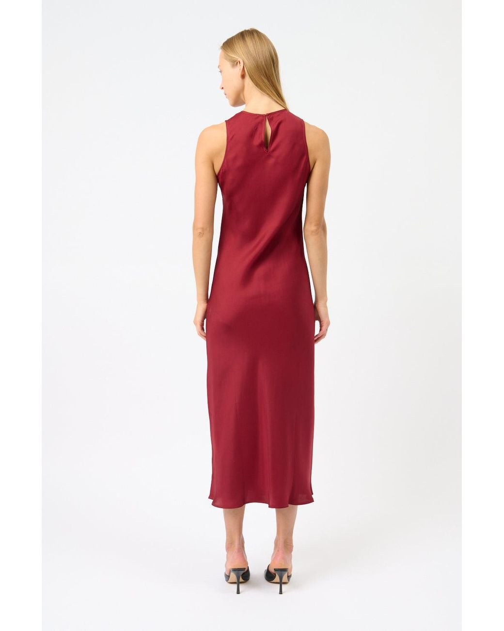 Asceno Red Valencia Dress