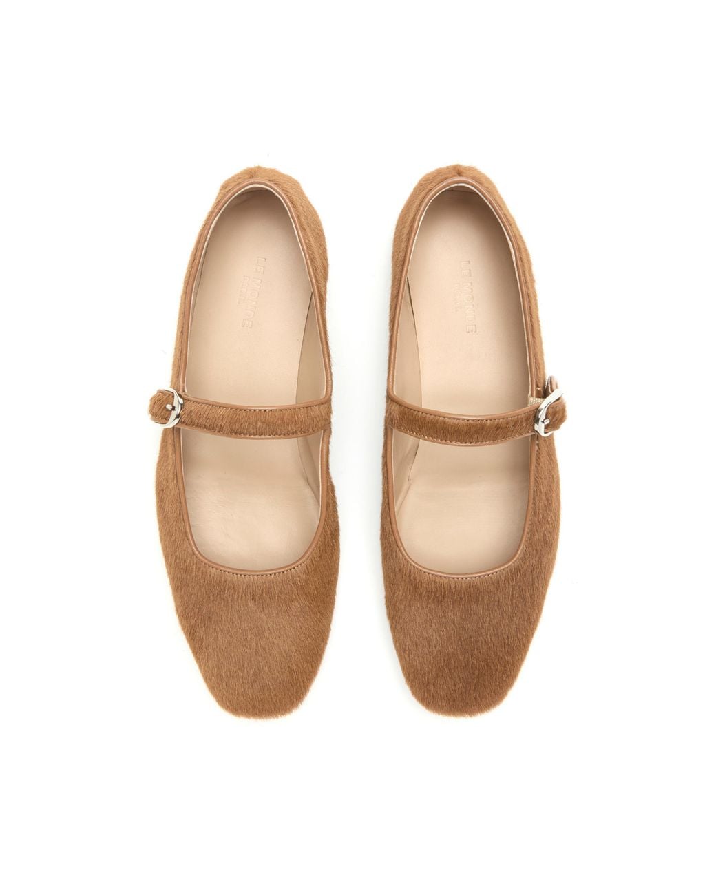 Le Monde Beryl Brown Calf-Hair Mary-Jane