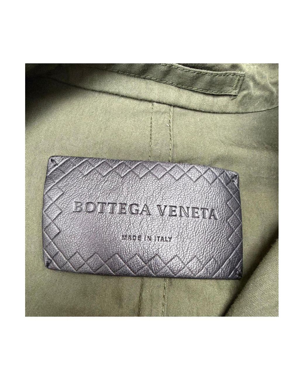 Bottega Veneta Green Double-Breasted Sleeveless Trench Coat