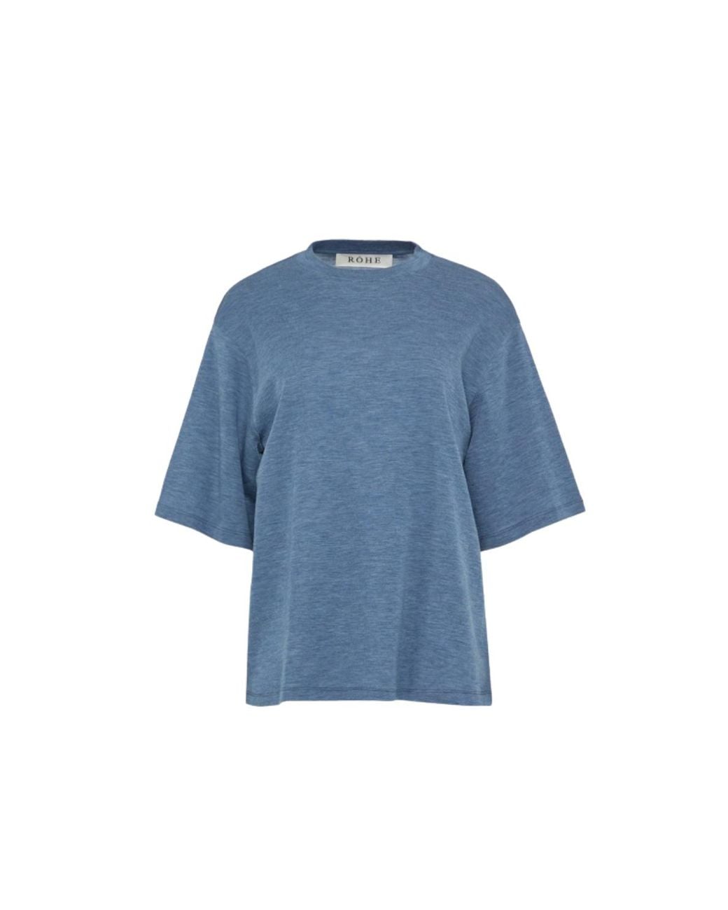 Rohe Blue Oversized Merino T-Shirt