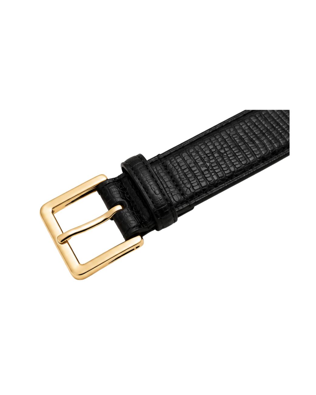 MARCÉLA LONDON Black Hyra Croc Belt