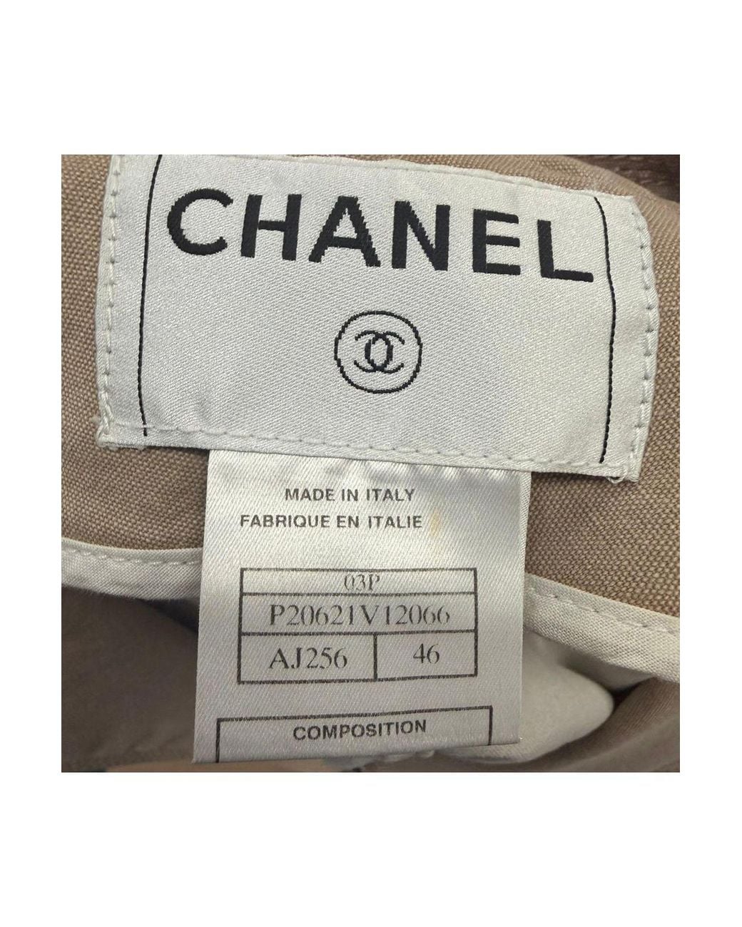 Chanel Brown Zip-Up Denim Jacket