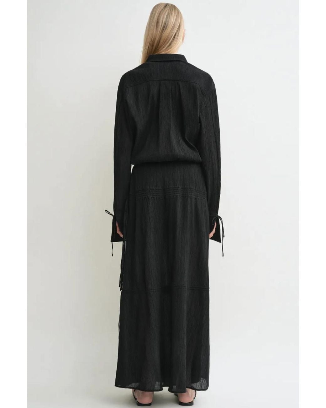 Totême Black Drawstring Shirt