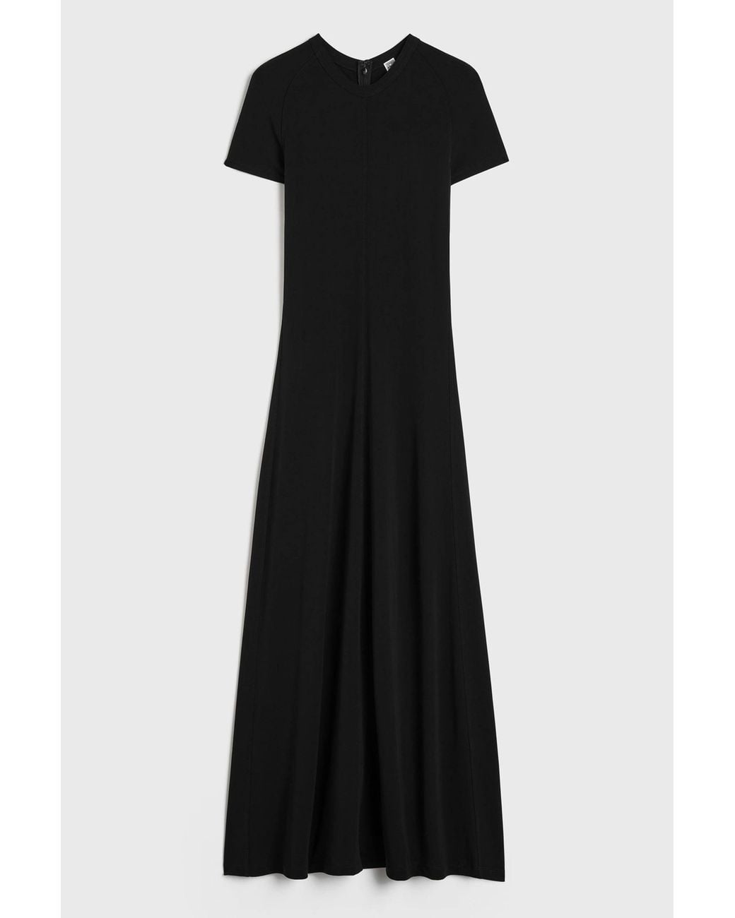 Totême Black Fluid Jersey Dress