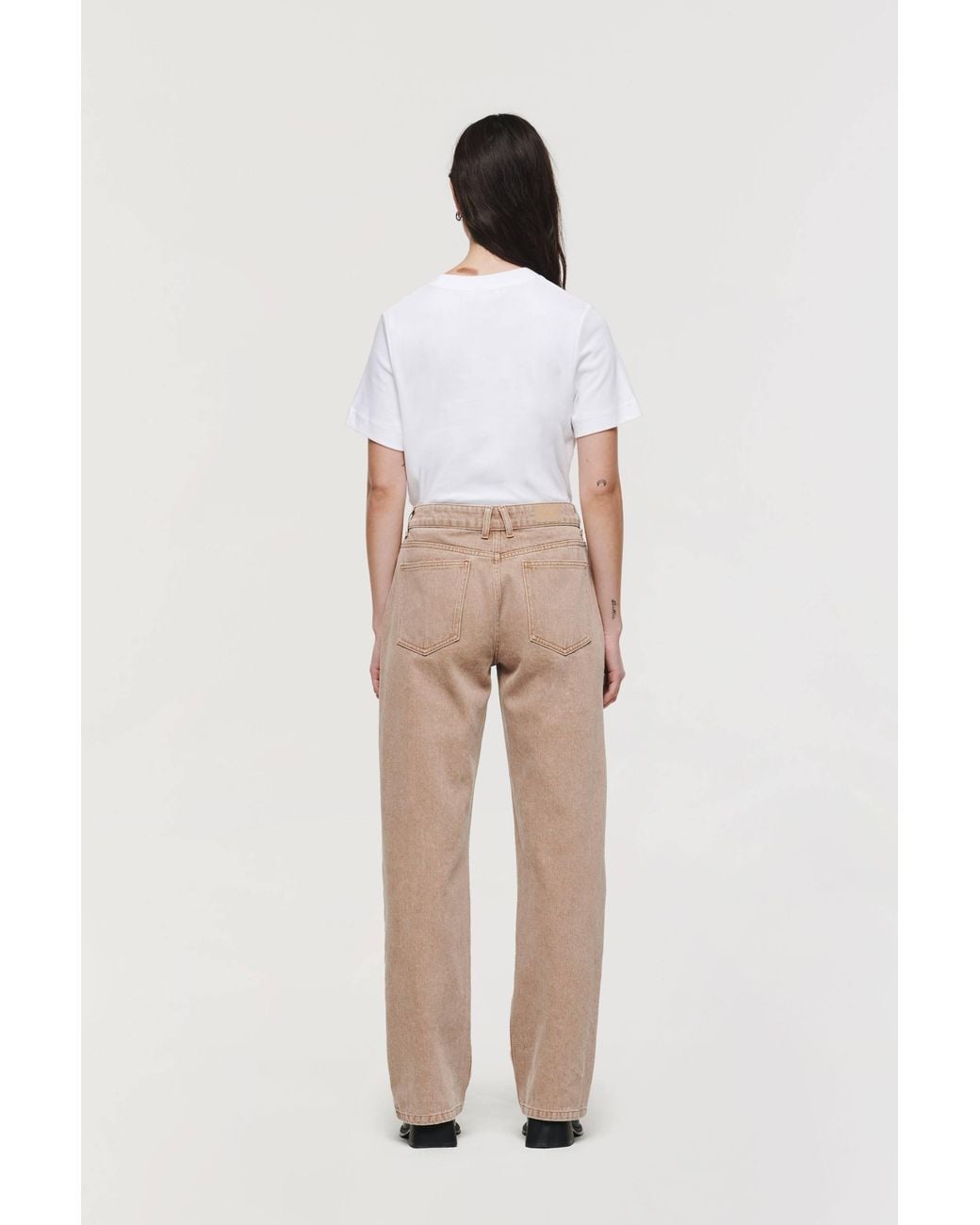 ALIGNE White Long Straight Leg Jeans