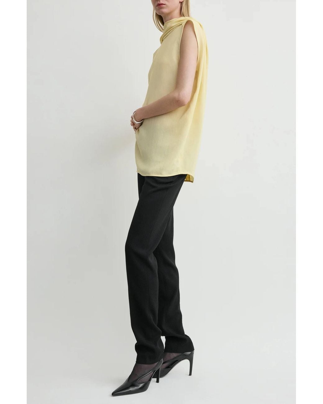 Totême Natural Cocoon Cape Blouse