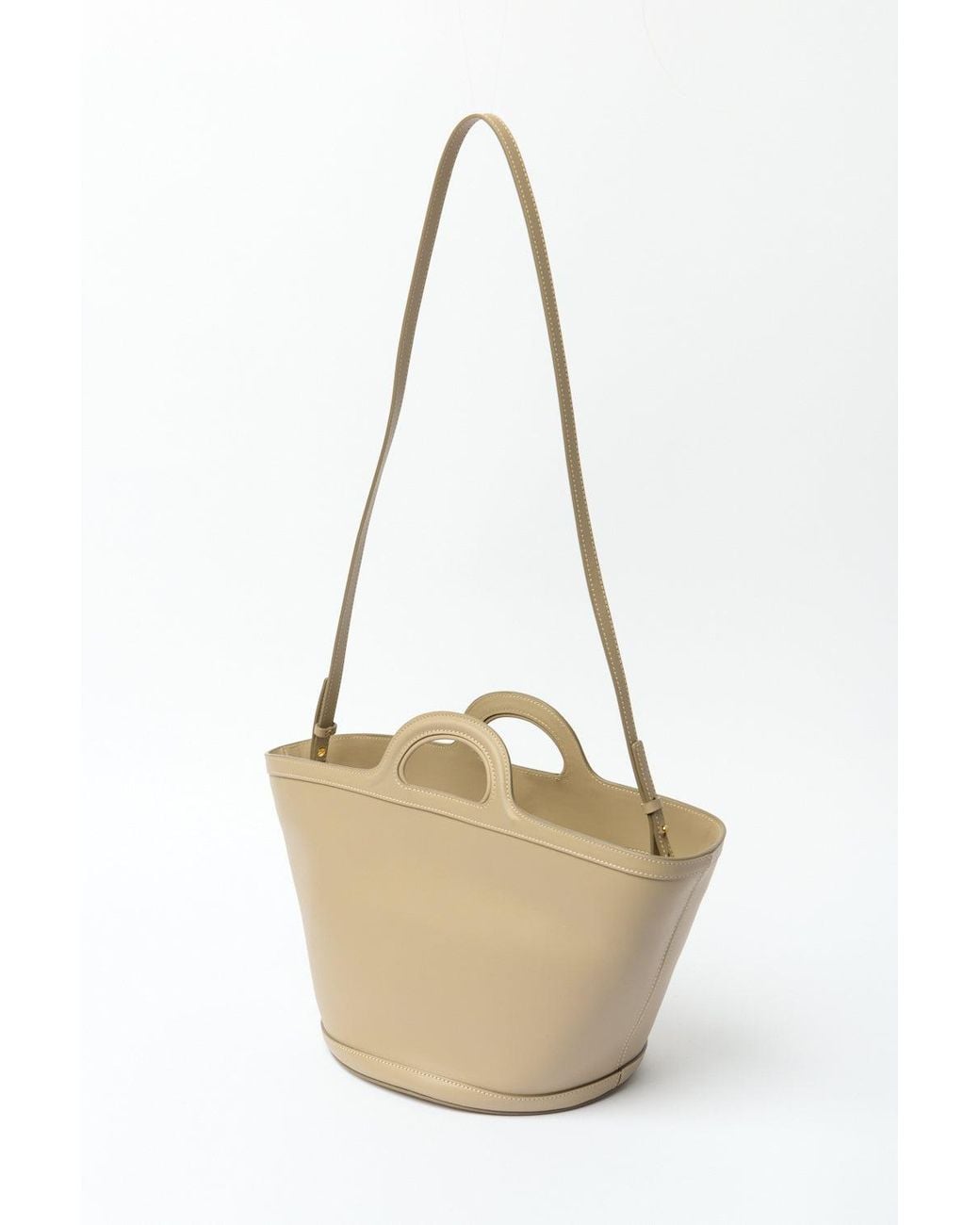 Marni Natural Tropicalia Small Leather Tote