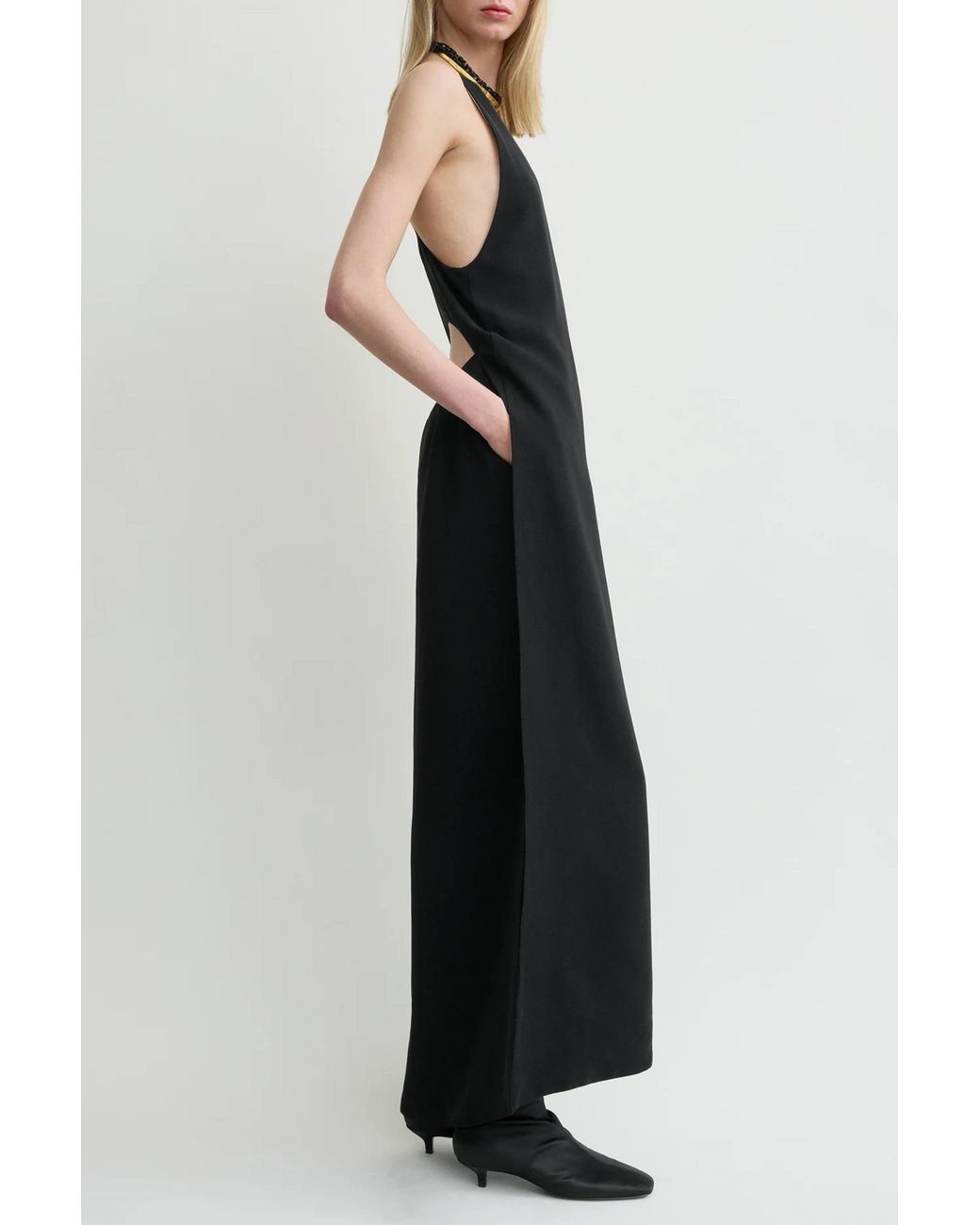 Totême Black Racerback Dress