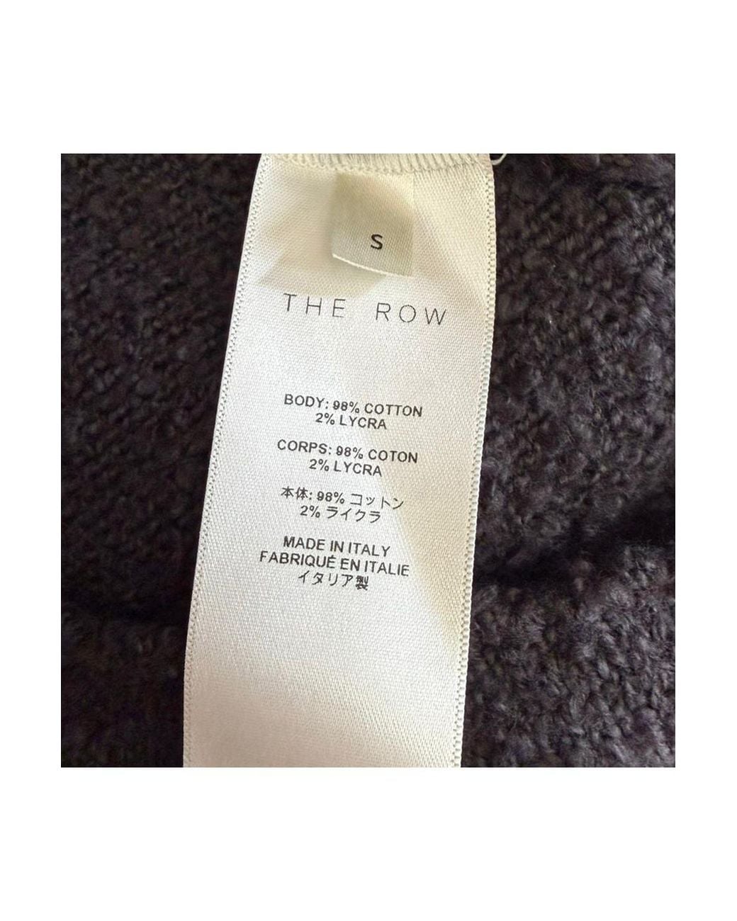 The Row Black Kathy Sweater
