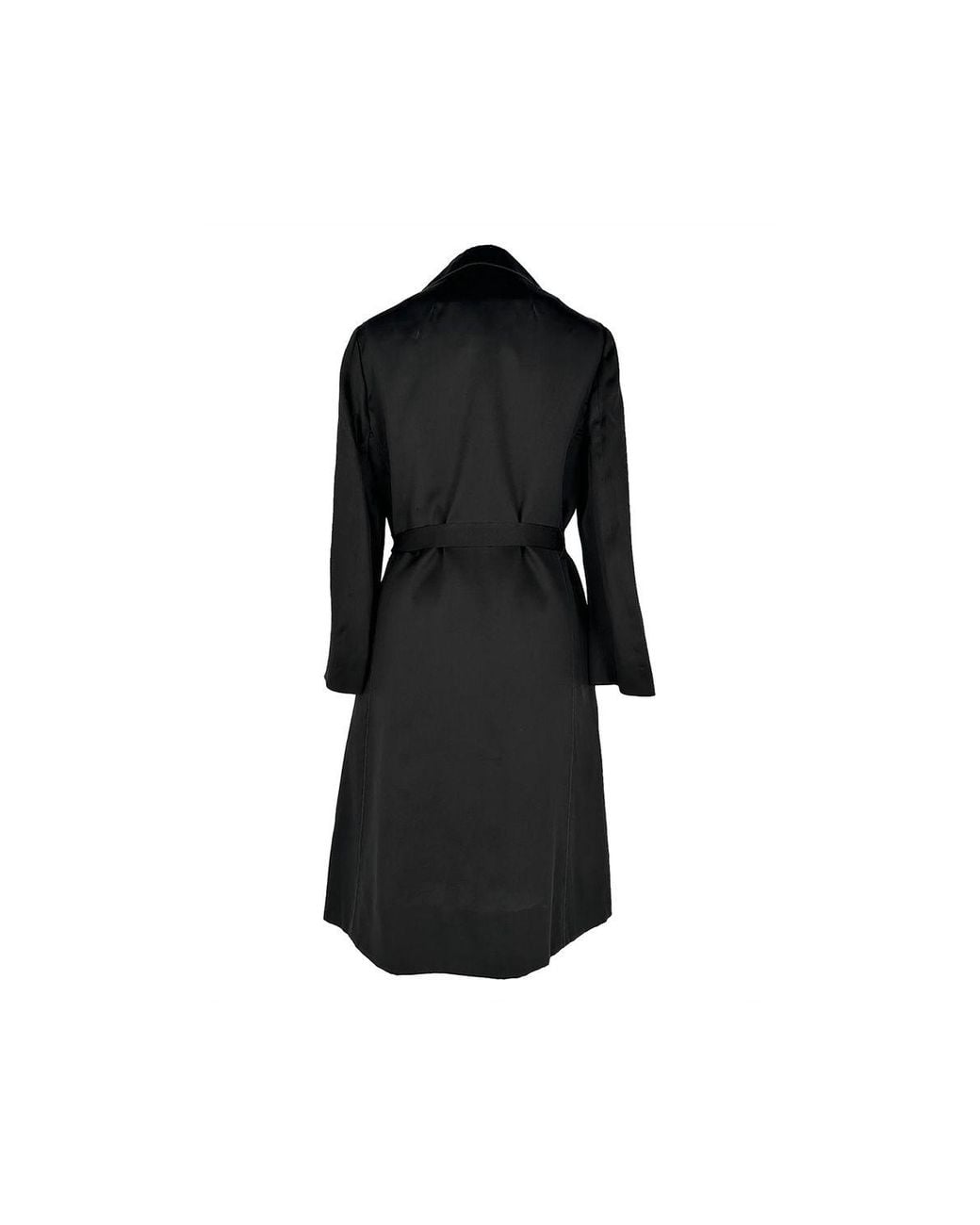 Dolce & Gabbana Black Dolce & Gabbana Belted Trench Coat