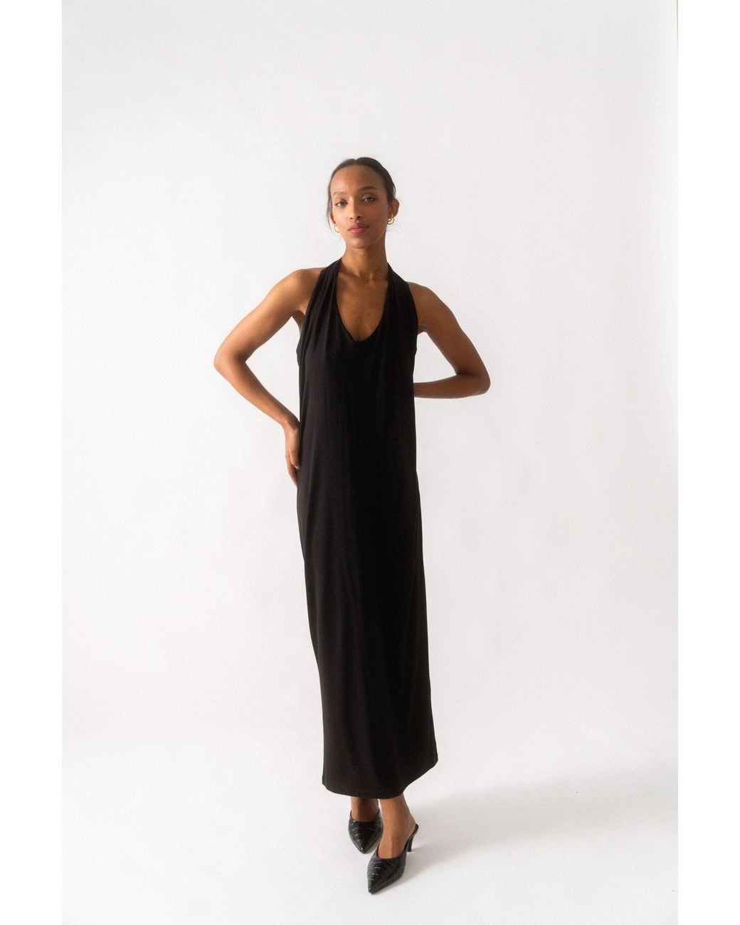 NINETY PERCENT Black Ceri Dress