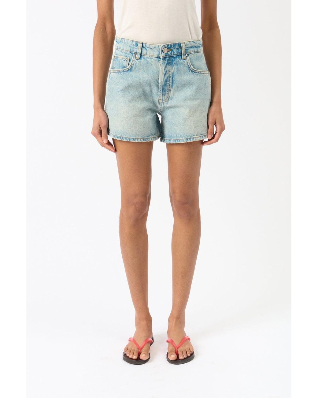 Anine Bing Blue Bleached Dalton Short