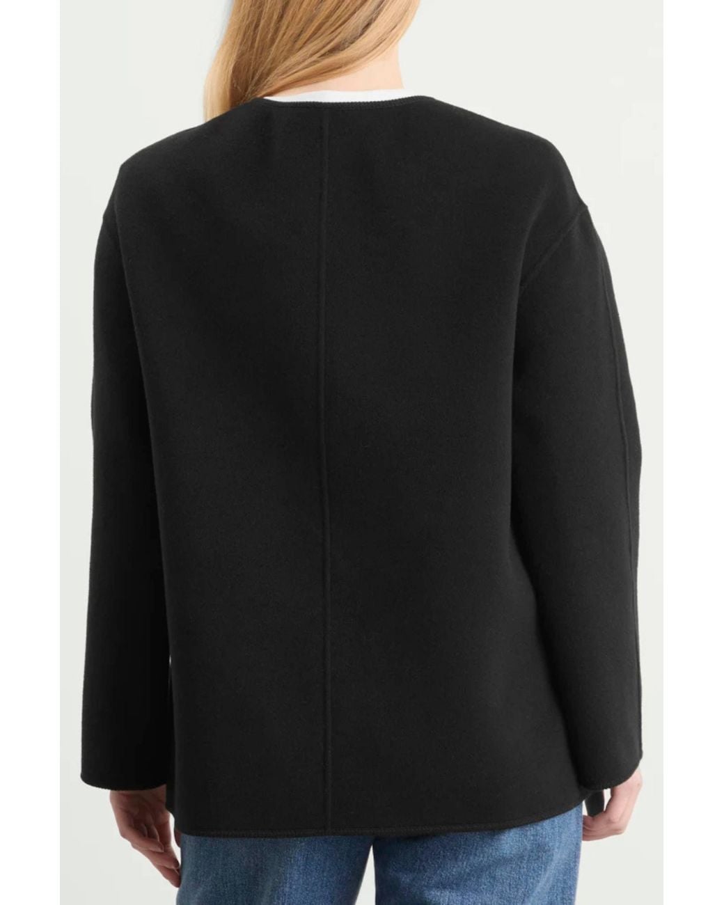 Rohe Black Double Faced Wool Pankou Jacket