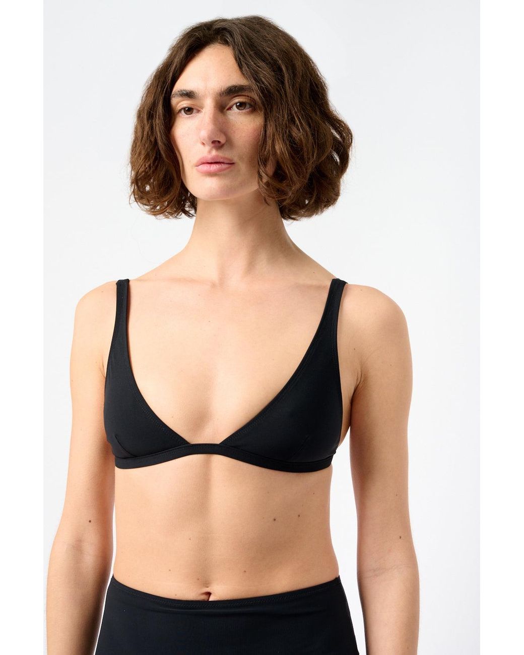 Totême Black Triangle Bikini Top