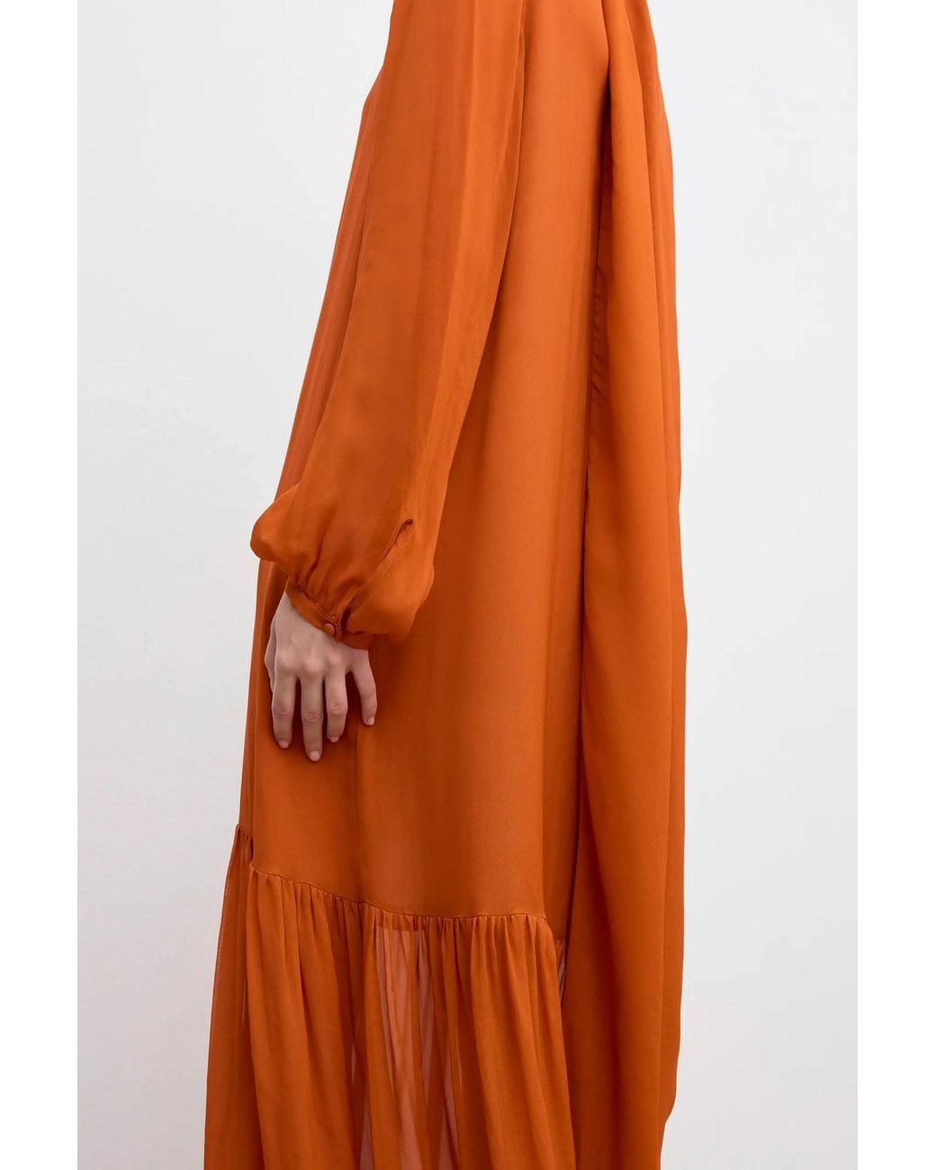 House of Dagmar Orange Scarf Maxi Dress