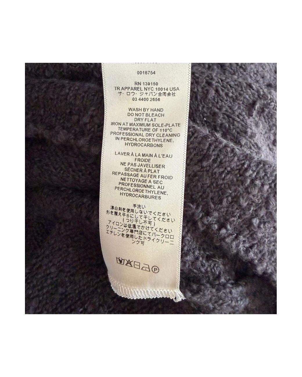The Row Black Kathy Sweater