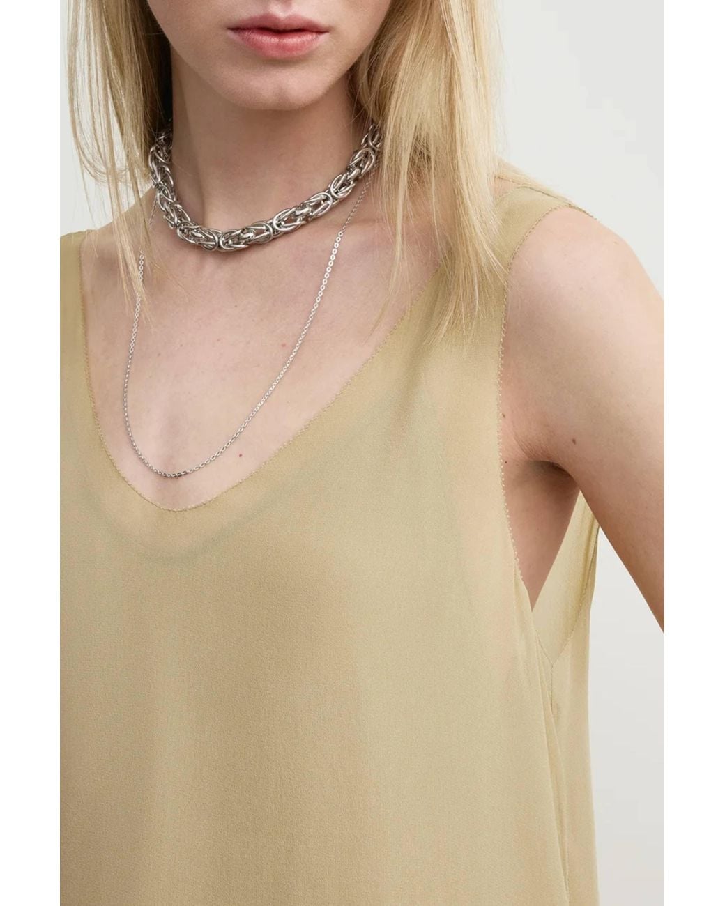 Totême  White Chiffon Slip Dress
