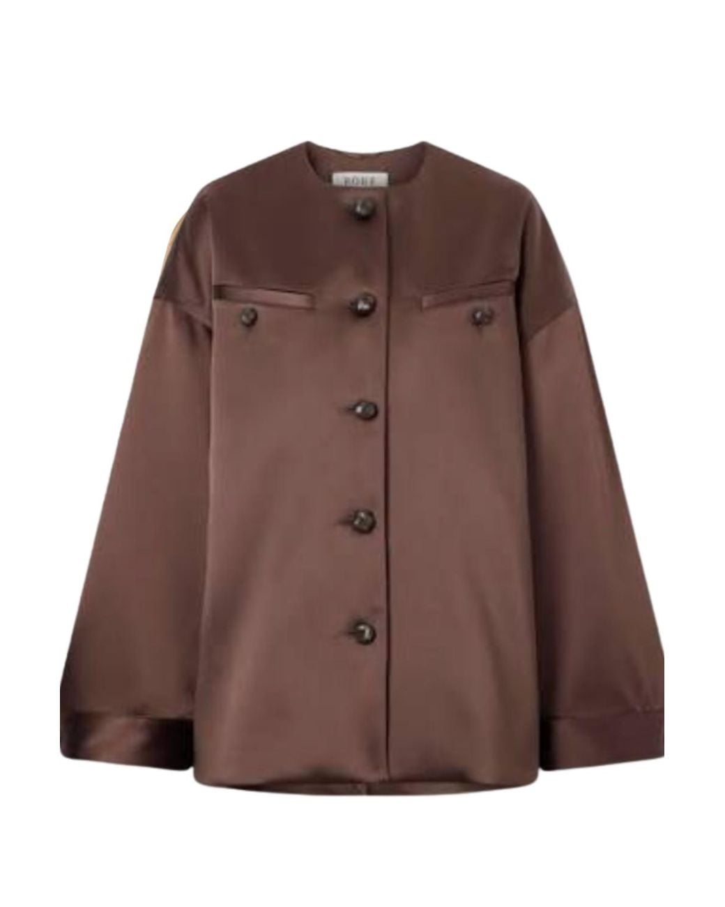 Rohe Brown Western Heavy Satin Jacket