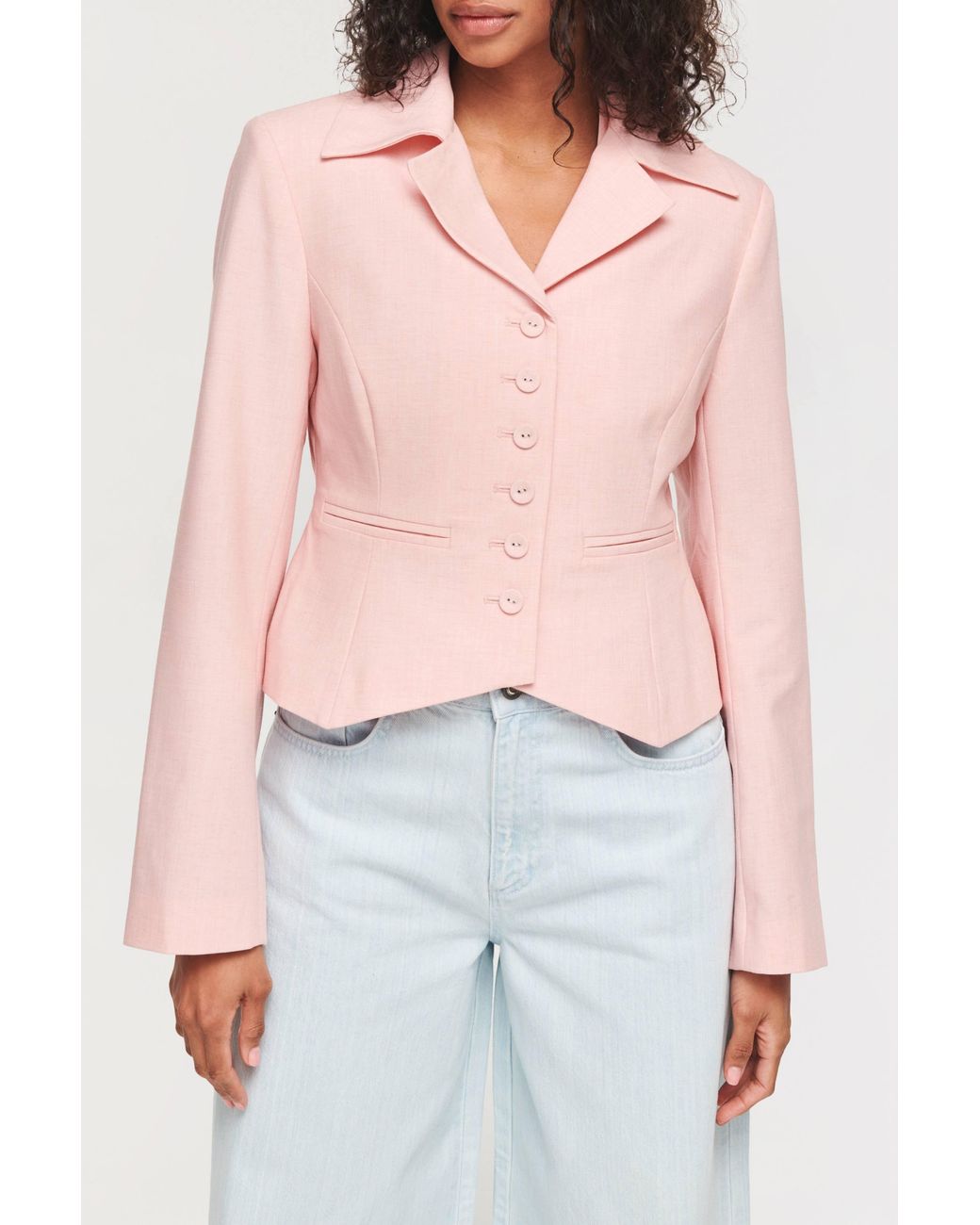 ALIGNE Pink Sophia Fitted Blazer