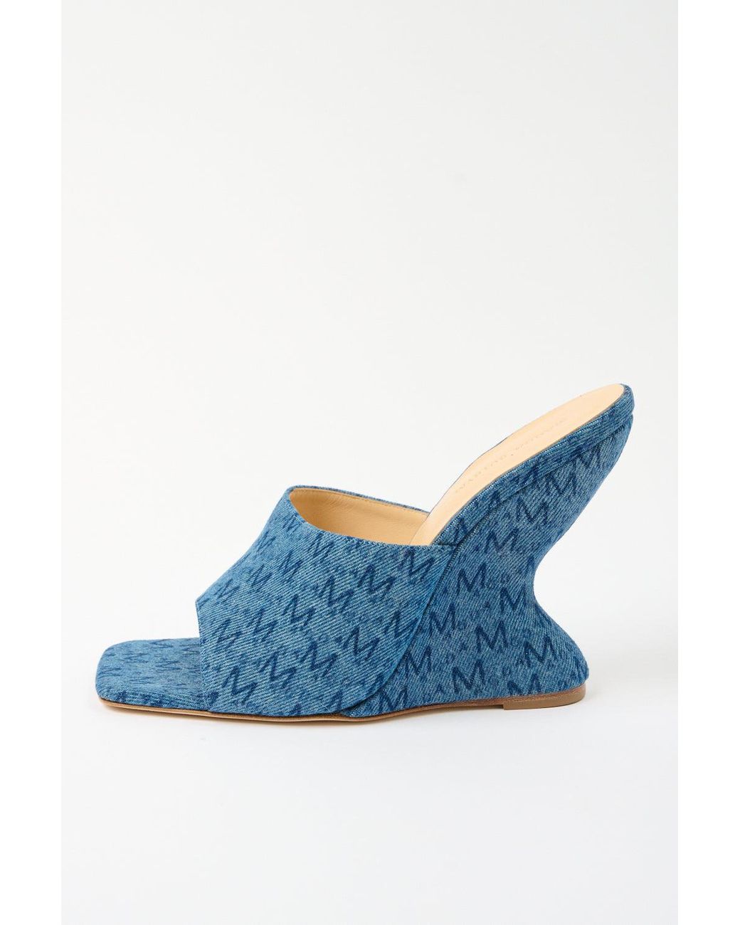 Magda Butrym Blue Denim Mules