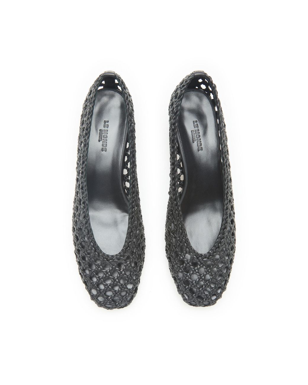 Le Monde Beryl Black Woven Pump