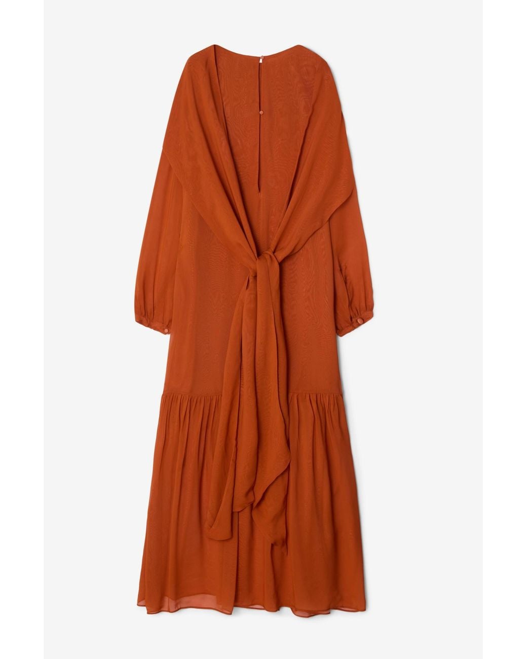 House of Dagmar Orange Scarf Maxi Dress
