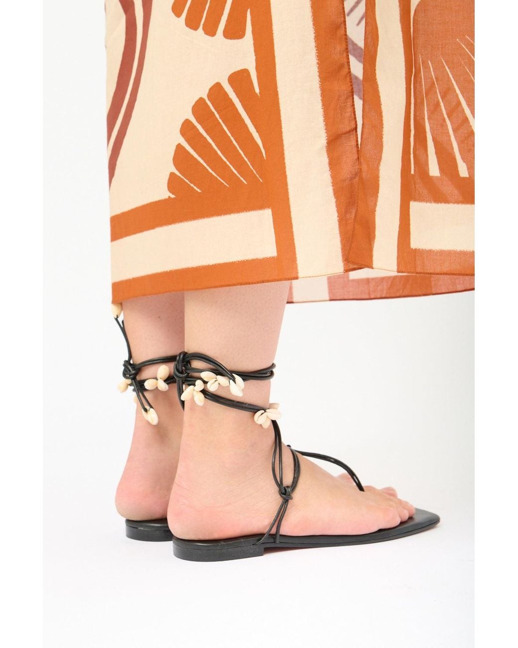 Johanna Ortiz White Amazonia Peruana Sandals