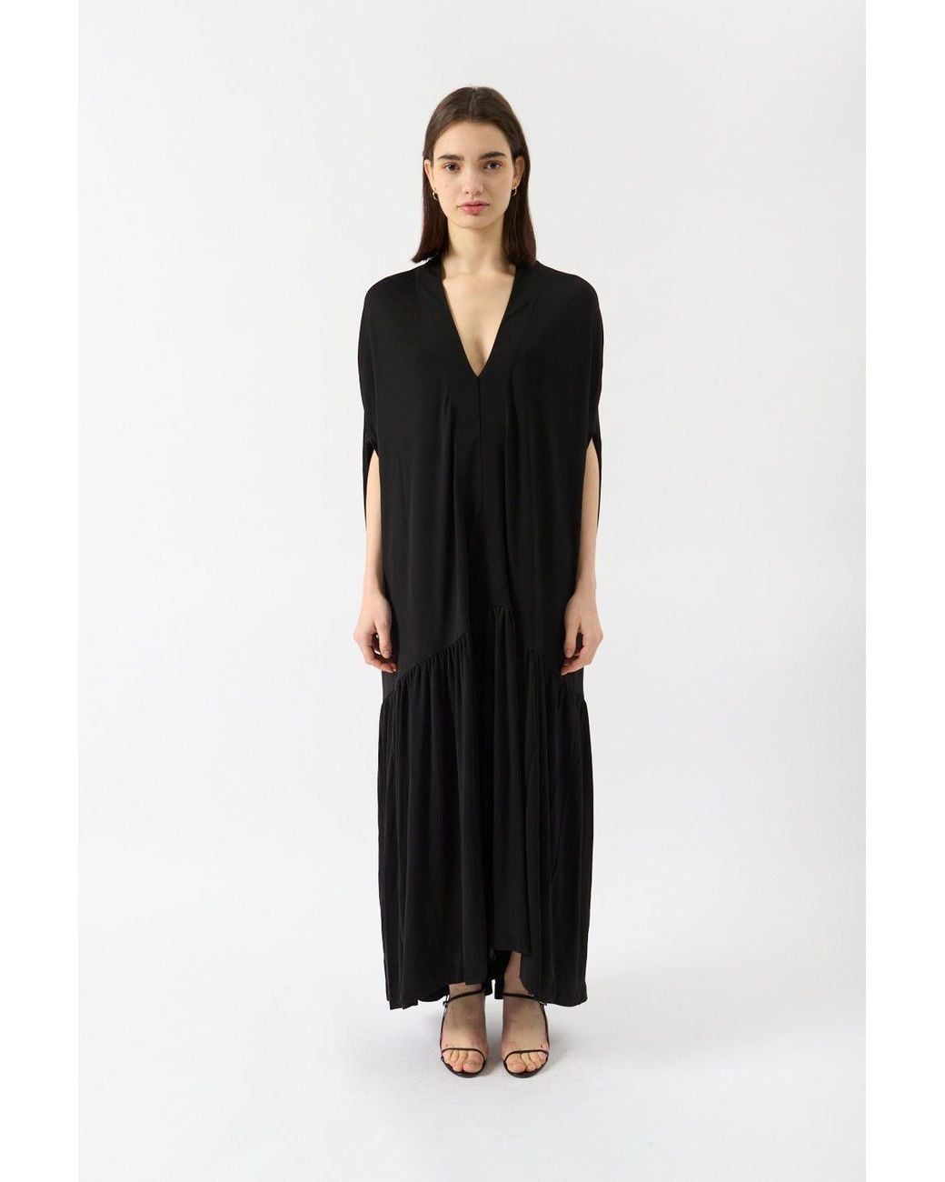 BITE STUDIOS Black Poncho Dress