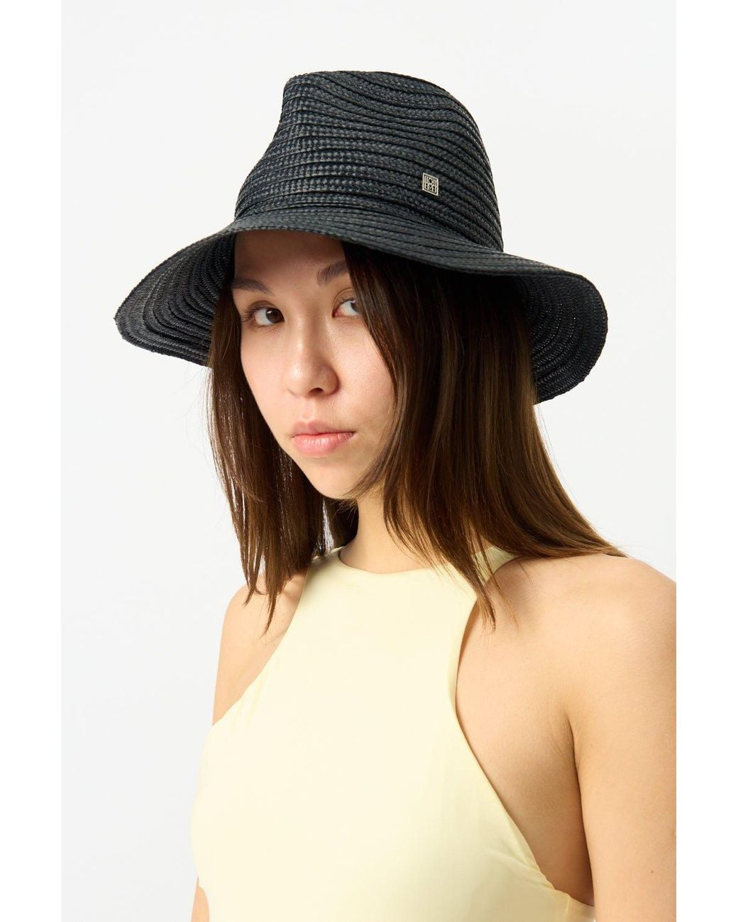 Totême Black Panama Hat