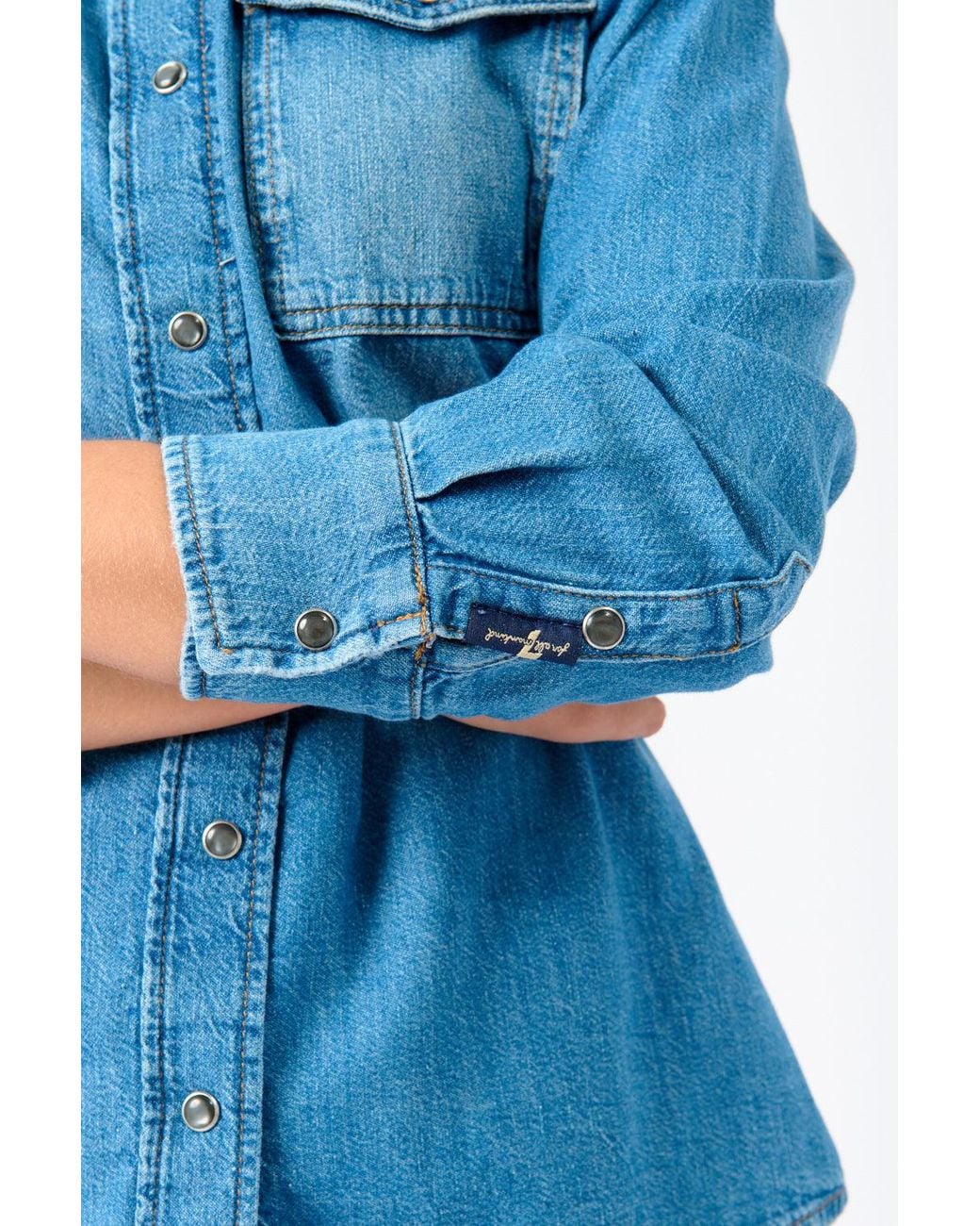 7 For All Mankind Blue The Emilia Shirt
