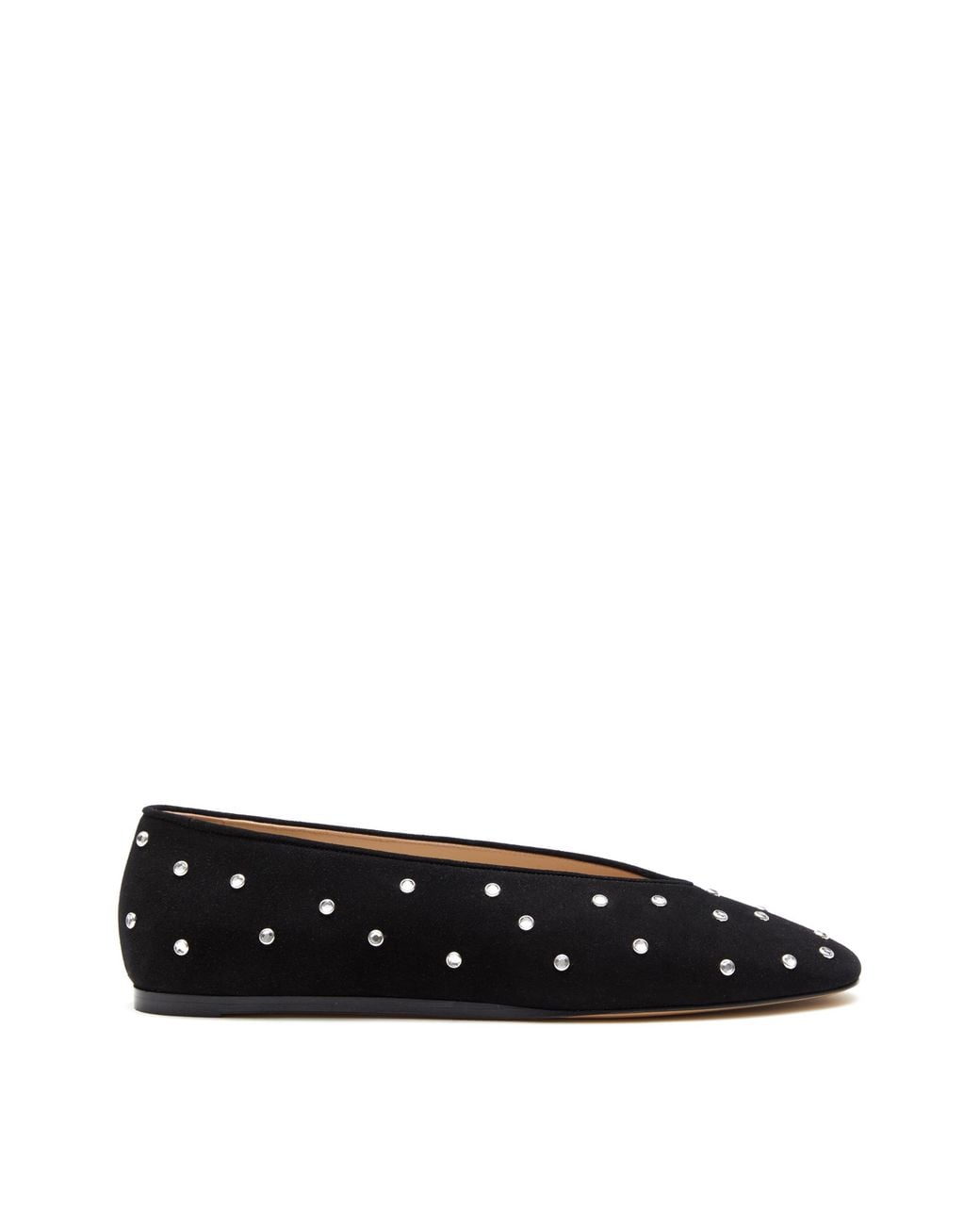 Le Monde Beryl Black Regency Slipper With Crystals