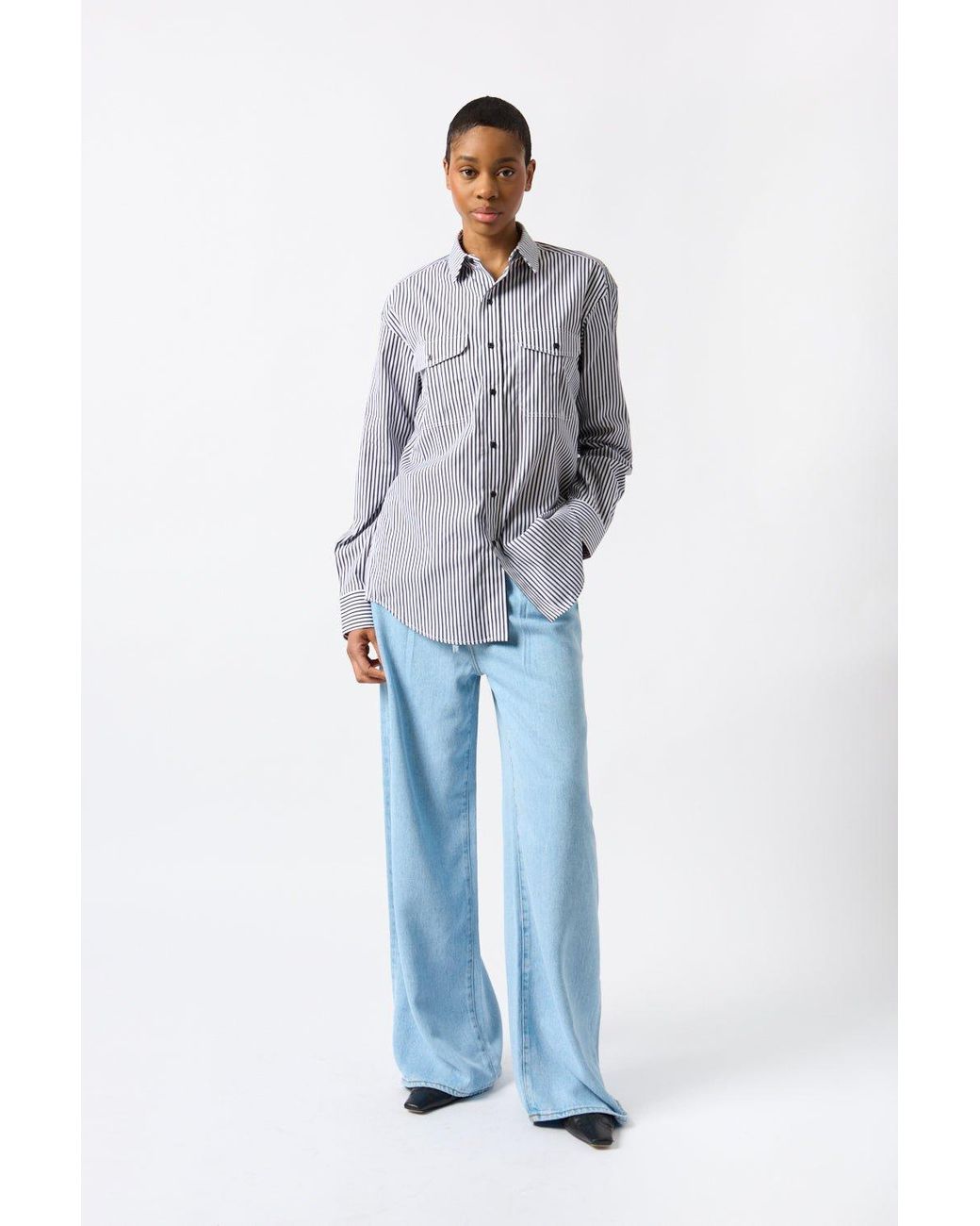Wardrobe NYC Gray Oversize Shirt