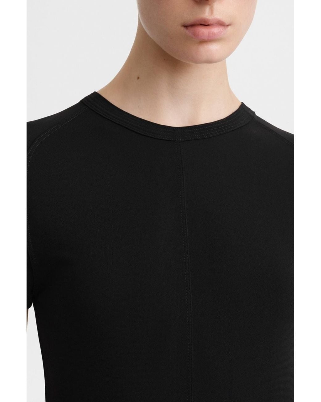 Totême Black Fluid Jersey Dress