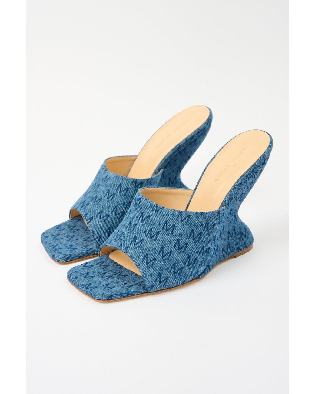 Magda Butrym Blue Denim Mules