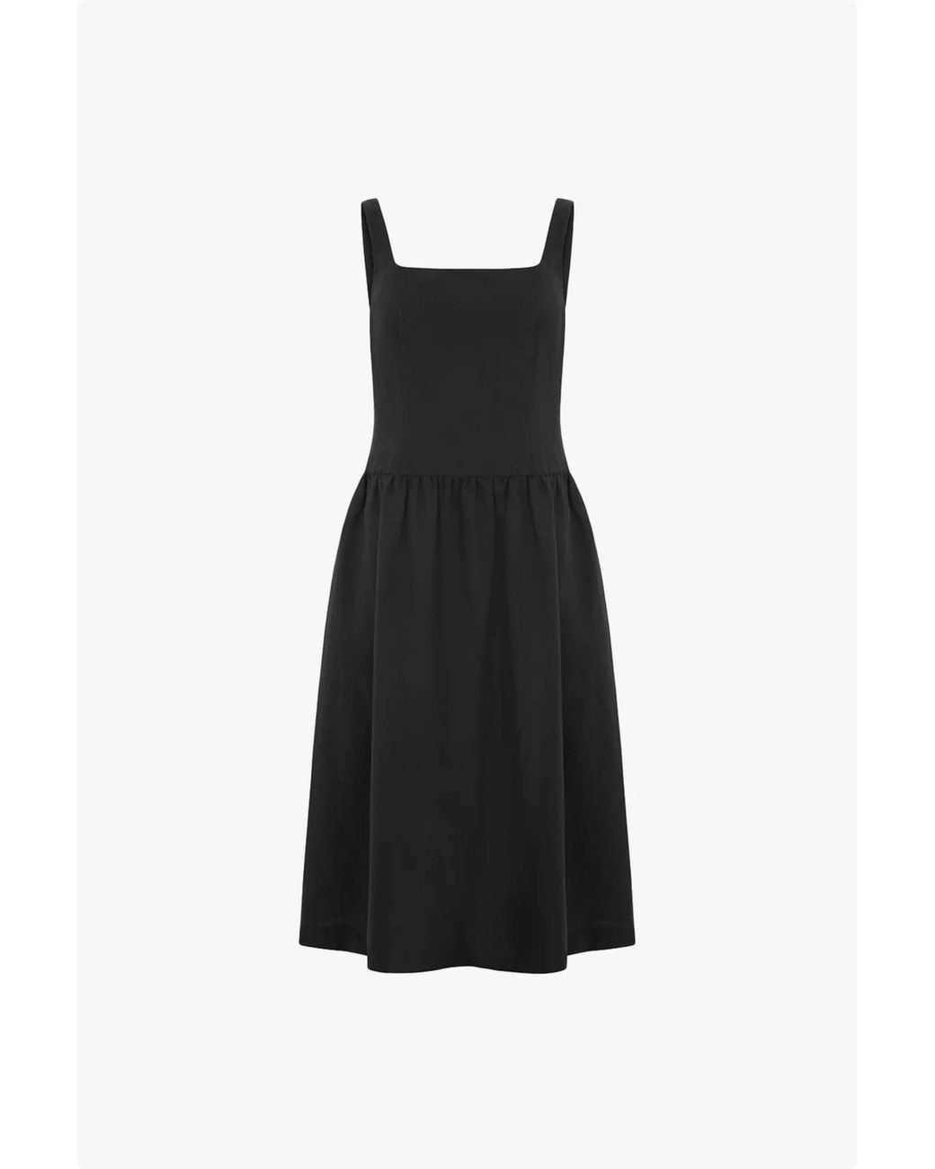 ALIGNE Black Rosia Drop Waist Linen Dress