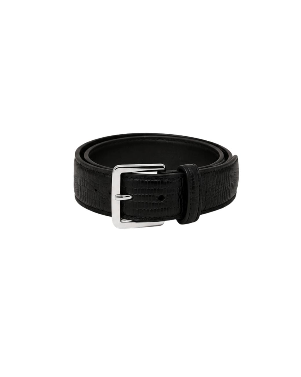 MARCÉLA LONDON Black Hyra Croc Belt
