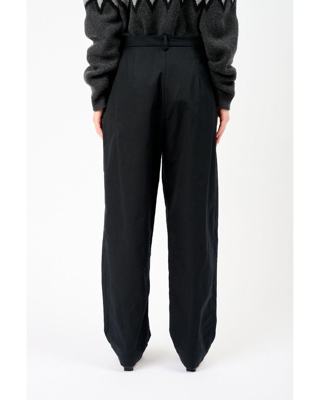 Magda Butrym Black Tapered Trousers