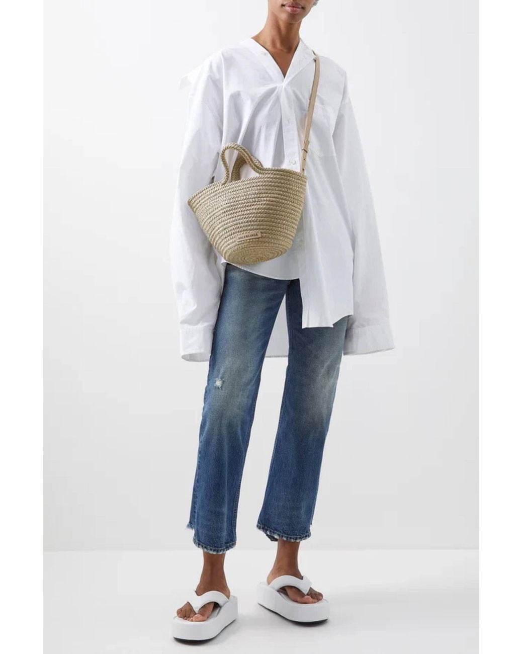 Balenciaga Multicolor Ibiza Basket Tote